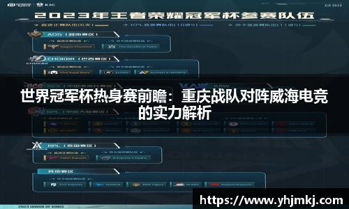 世界冠军杯热身赛前瞻：重庆战队对阵威海电竞的实力解析